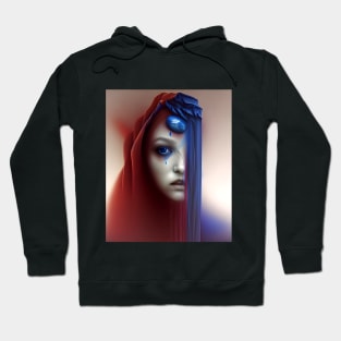 Blue ruby girl Hoodie